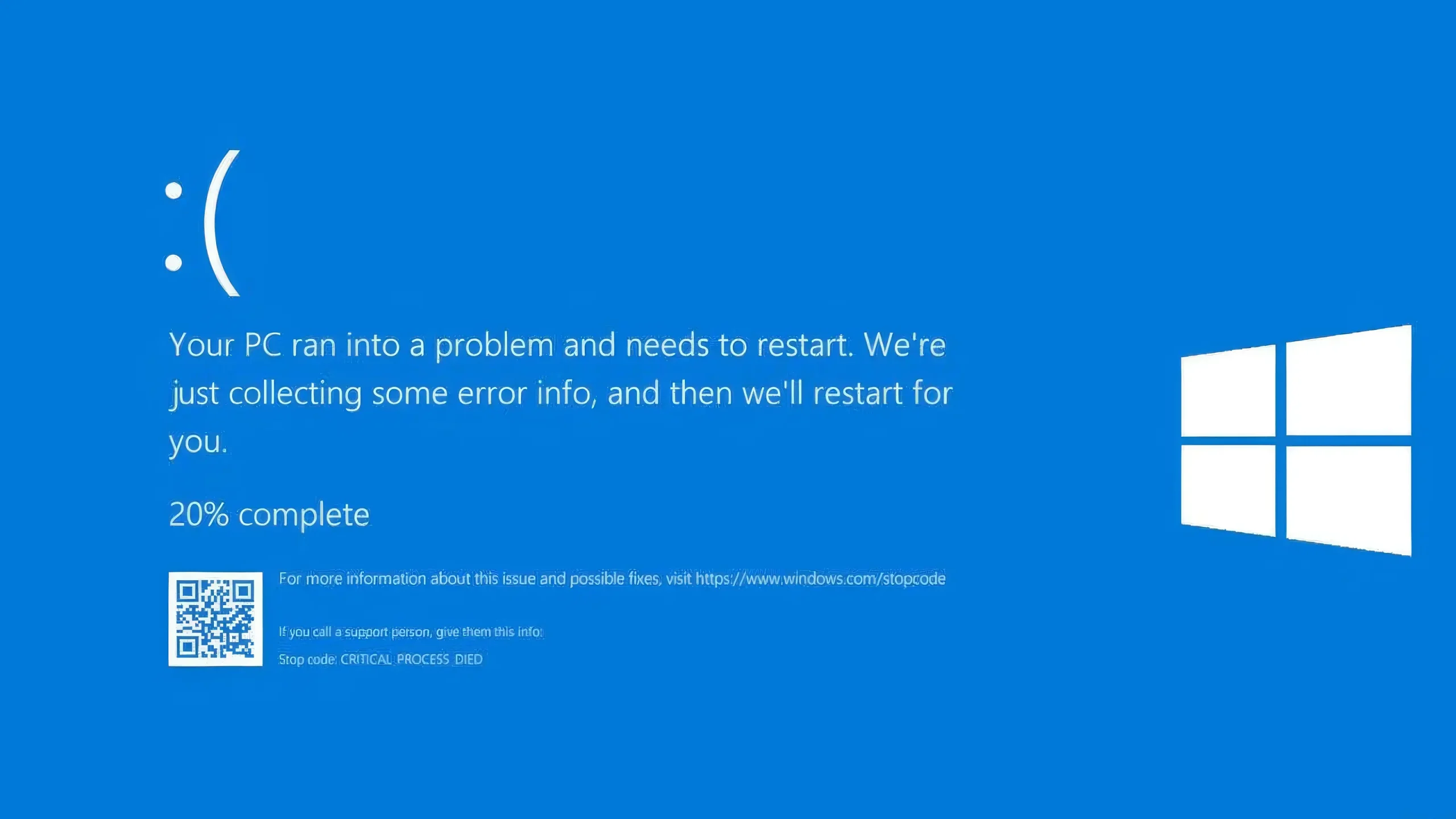 Blue Screen Error on Windows Laptop